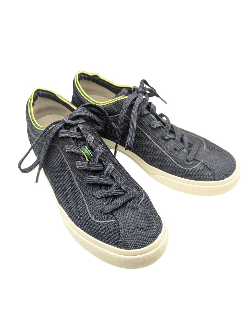 Rothy's Navy Blue The Laceup Sneaker Mesh Upper Women's Size 8